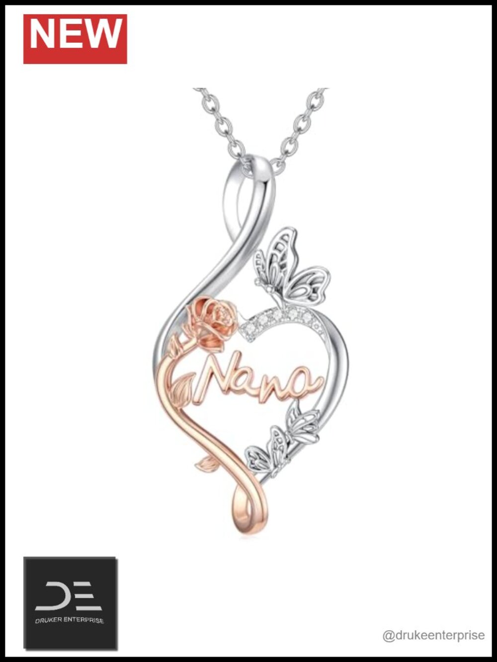 Sterling Silver Tree of Life Pendant Necklace Heart Crystal Birthday Gift for